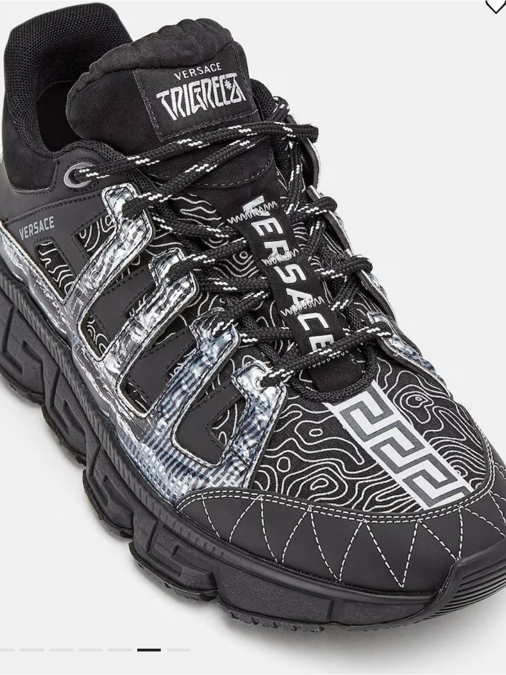Versace Black & Silver Trigreca women’s Sneaker